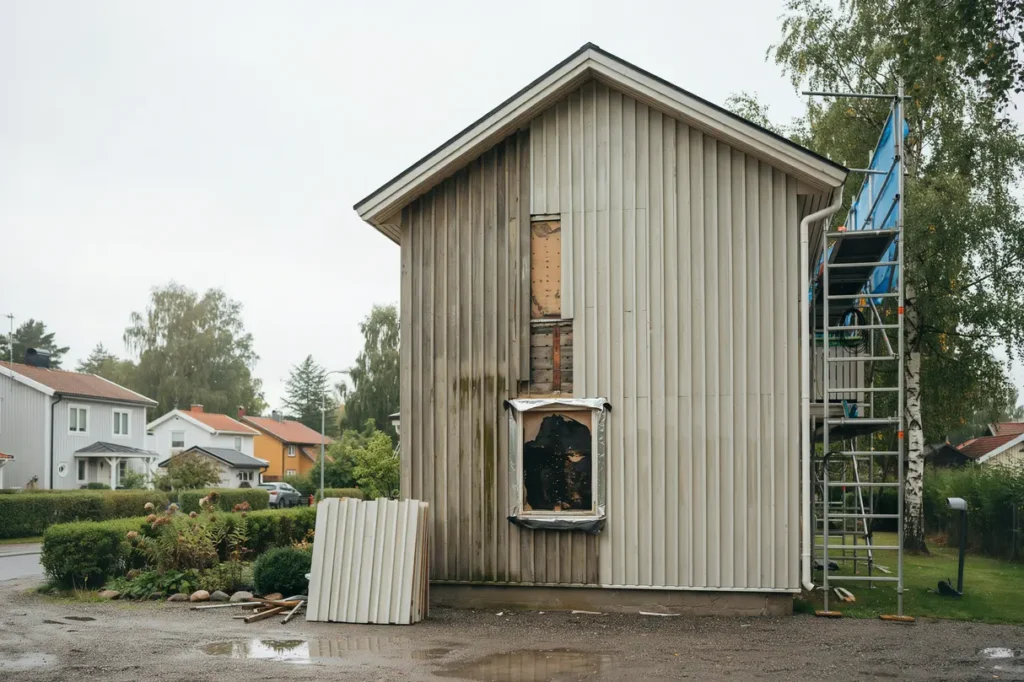 byta panel p huset tecken p r tskador r tt tr slag och kostnader att r kna med
