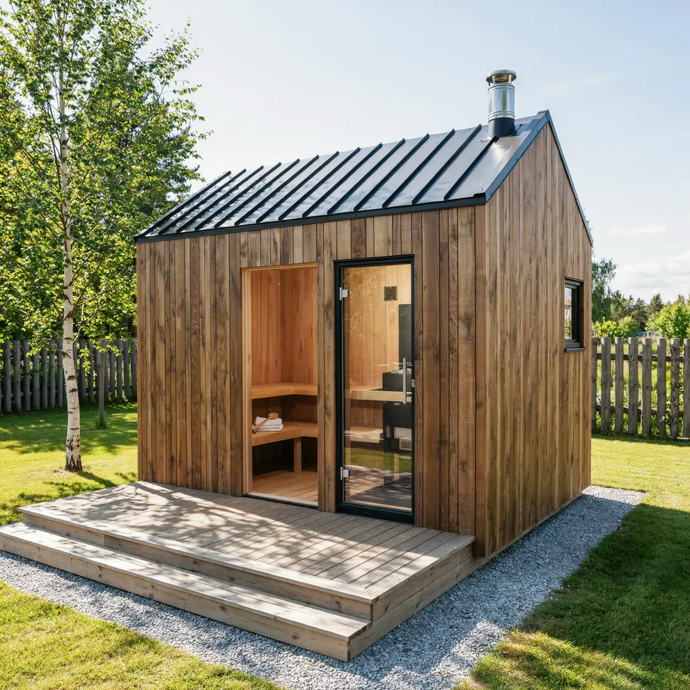 montera elektrisk bastu platsbygga sauna losvirke hoganas skane