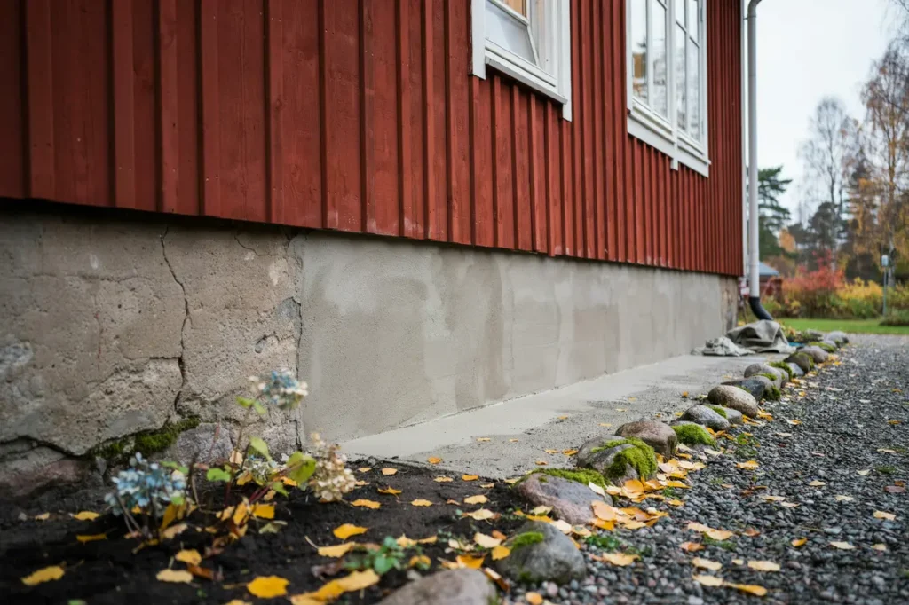 oktober r b sta tiden att putsa grunden f rebygg fuktskador och frostsprickor innan vintern
